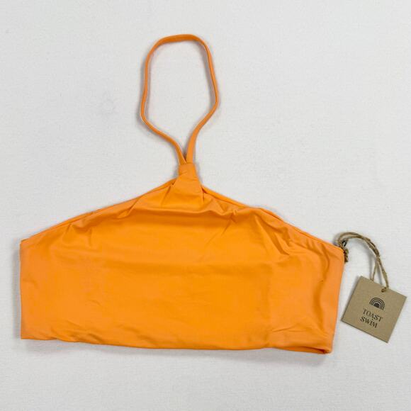 Toast Swim Other - Free People Toast Swim Women’s Apex Halter Bikini Top Medium Nectarine Orange
